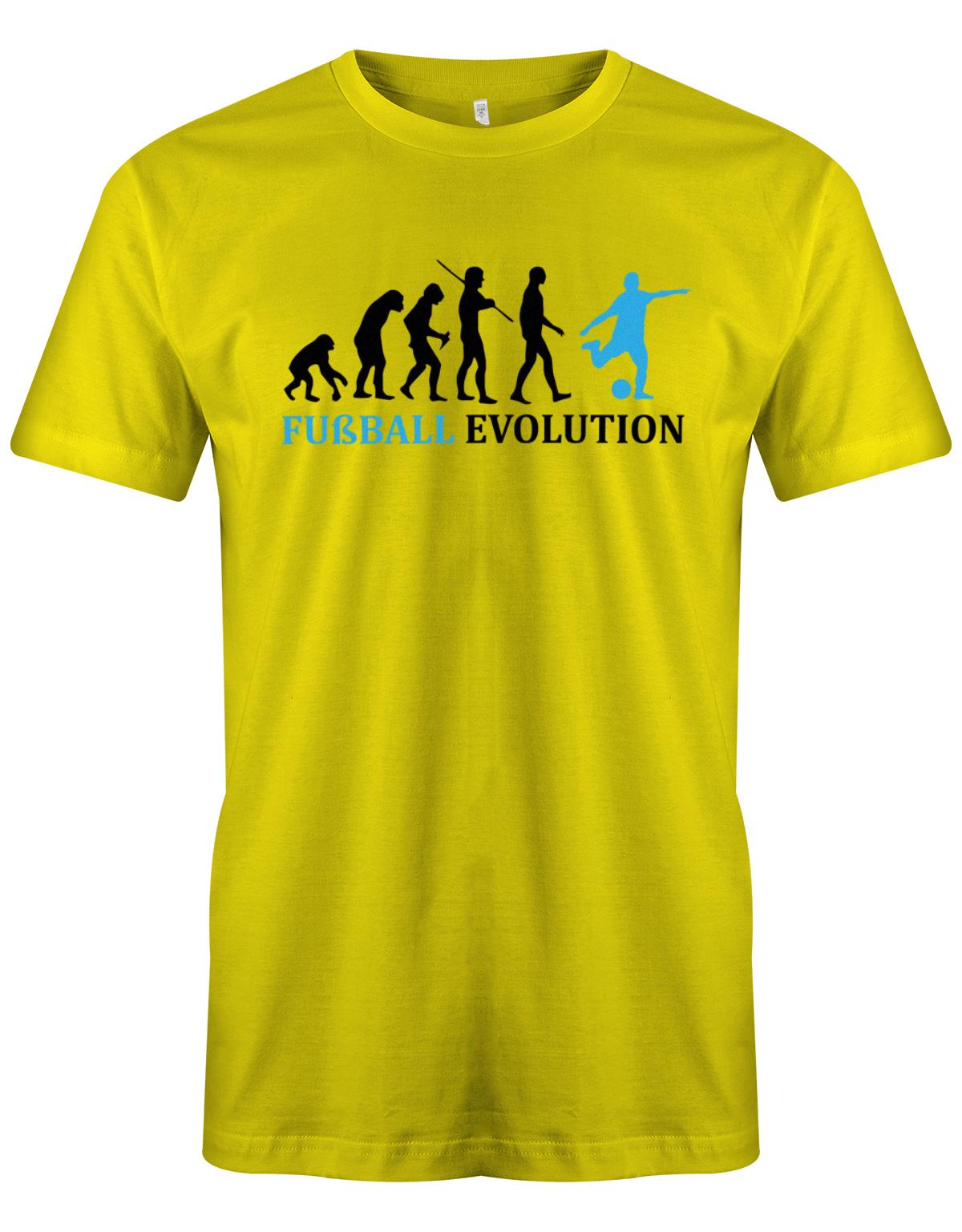Fussball-Evolution-Herren-Shirt-Gelb-Hellblau