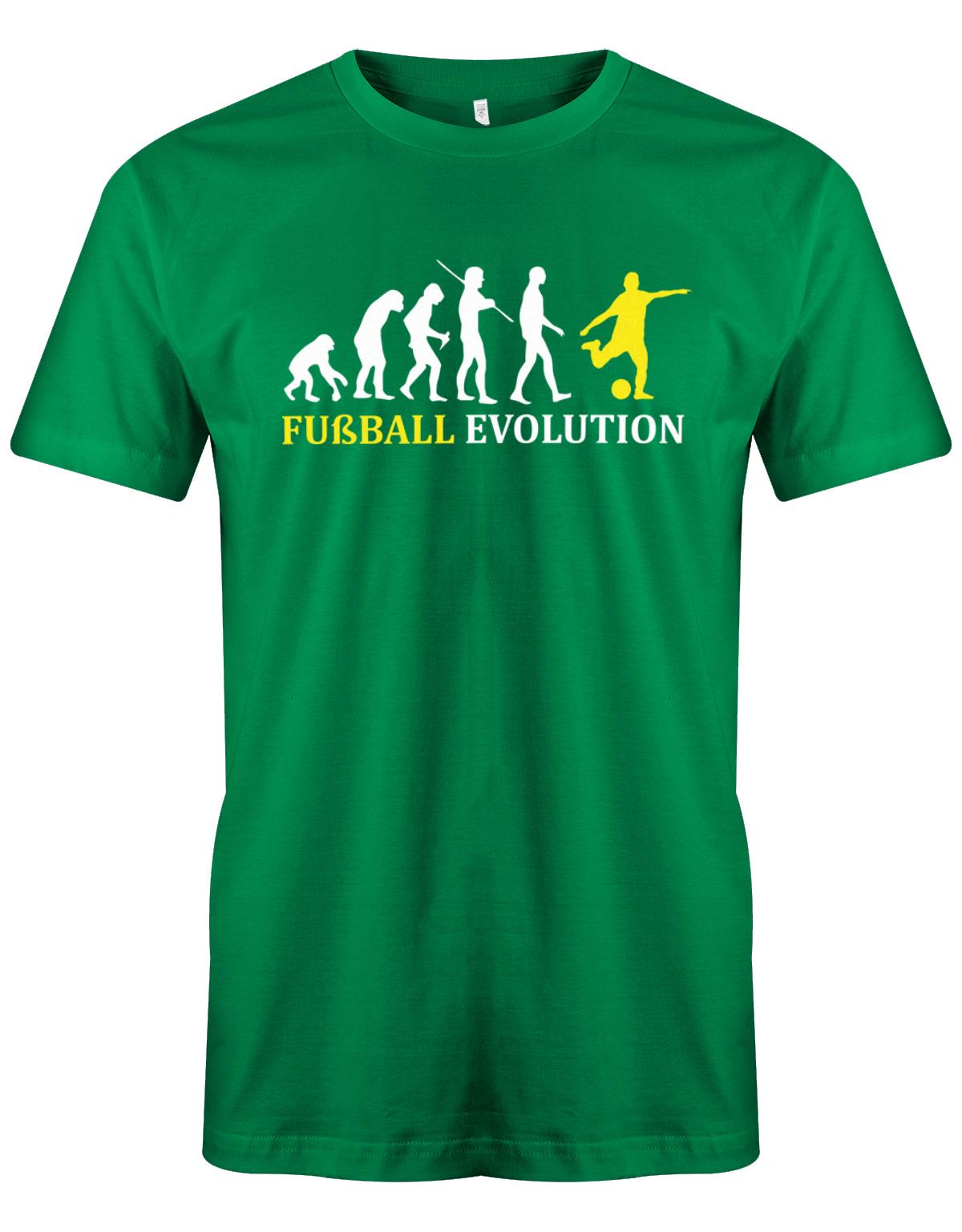 Fussball-Evolution-Herren-Shirt-Gr-n-Gelb