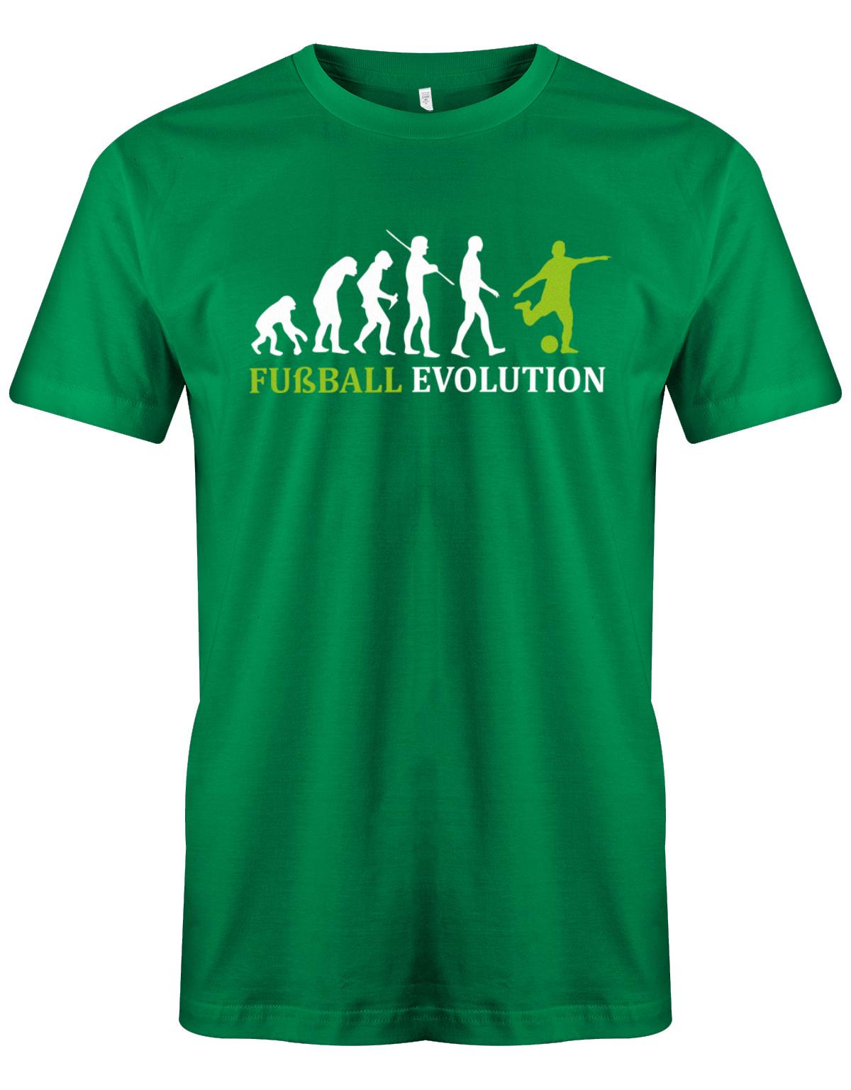 Fussball-Evolution-Herren-Shirt-Gr-n-Gr-n