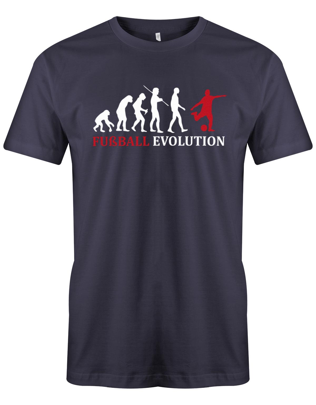 Fussball-Evolution-Herren-Shirt-Navy-Rot