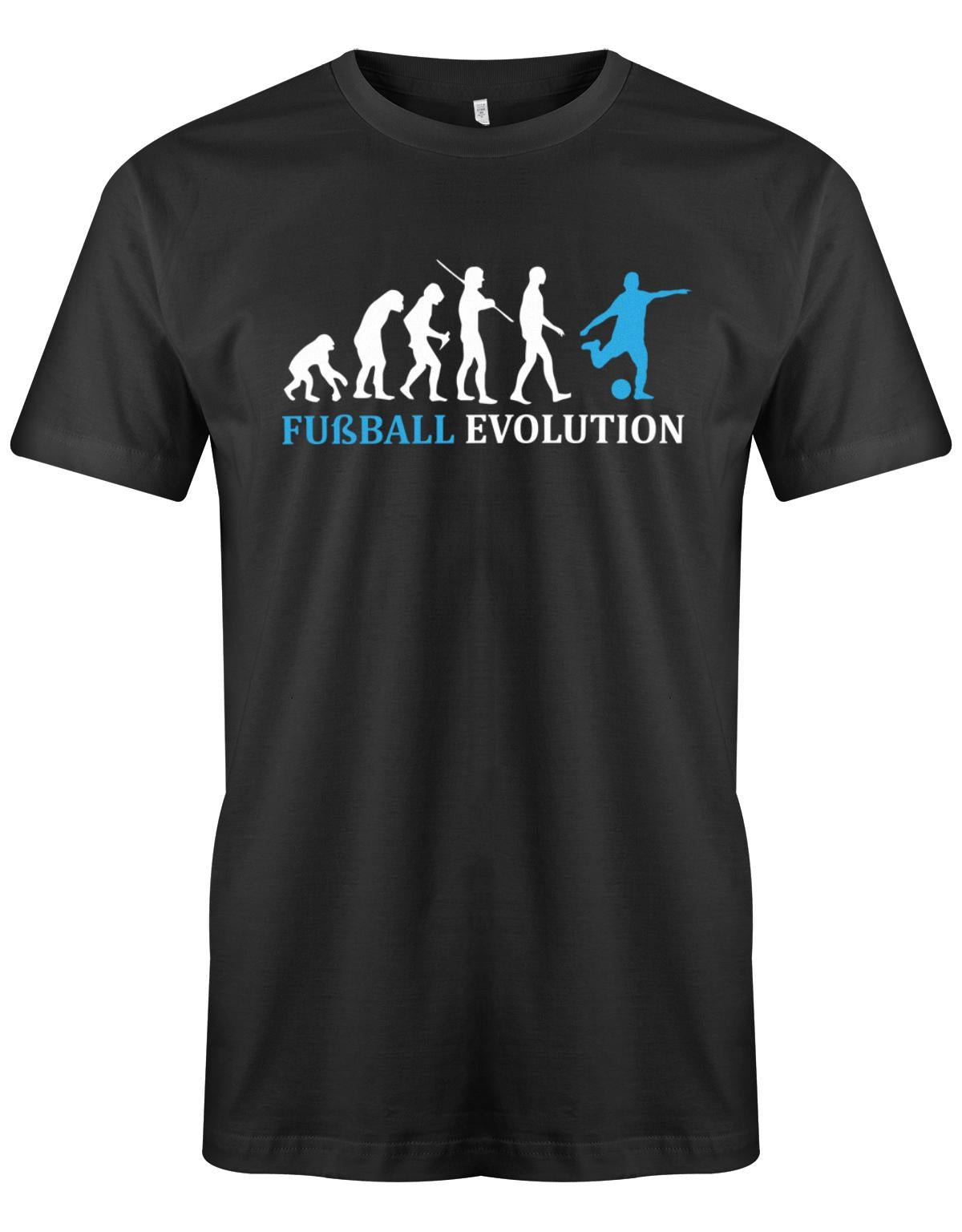 Fussball-Evolution-Herren-Shirt-Schwarz-Hellblau