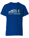 Fussball-Evolution-Kinder-Shirt-Blau-Gr-n