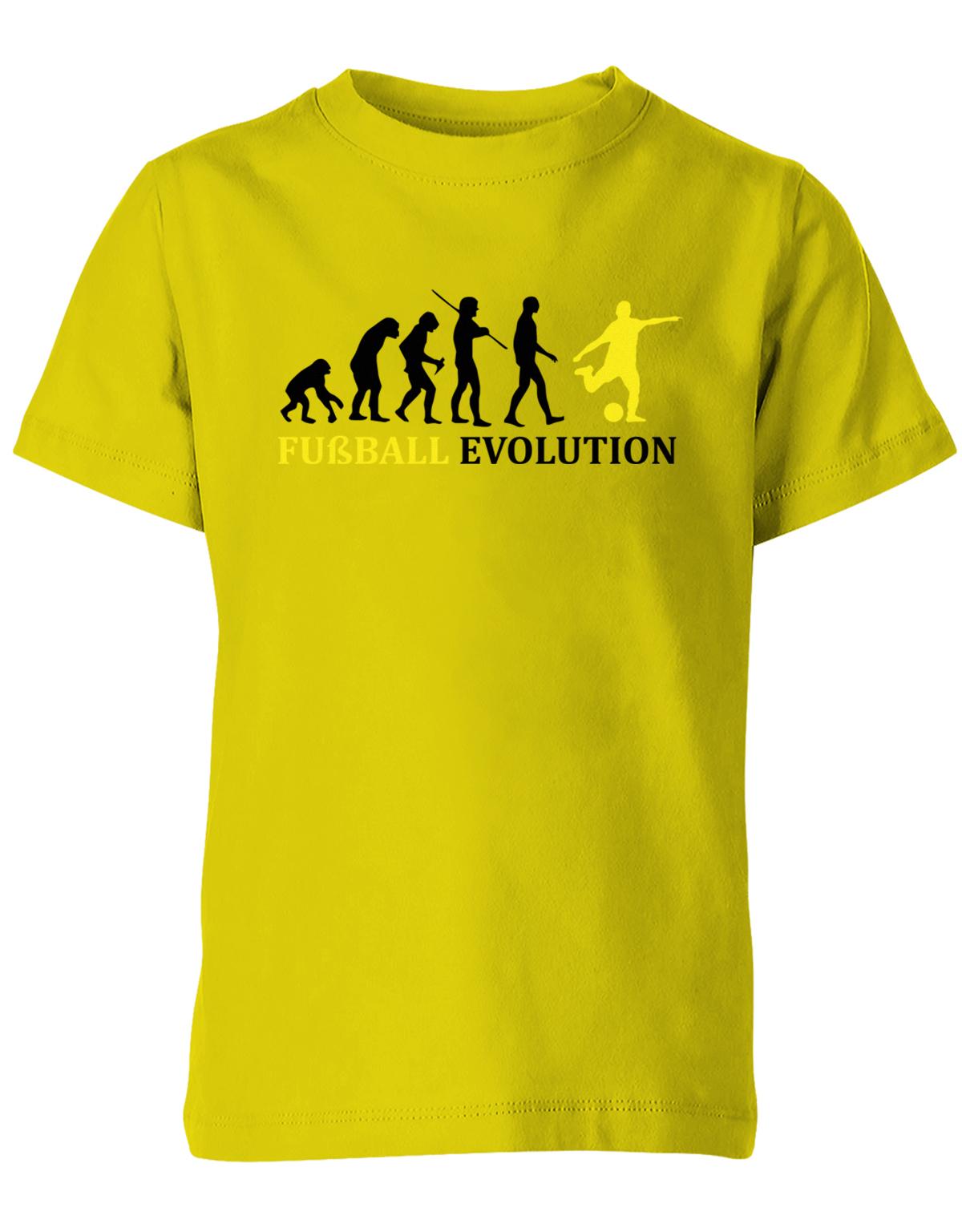 Fussball-Evolution-Kinder-Shirt-Gelb-Gelb