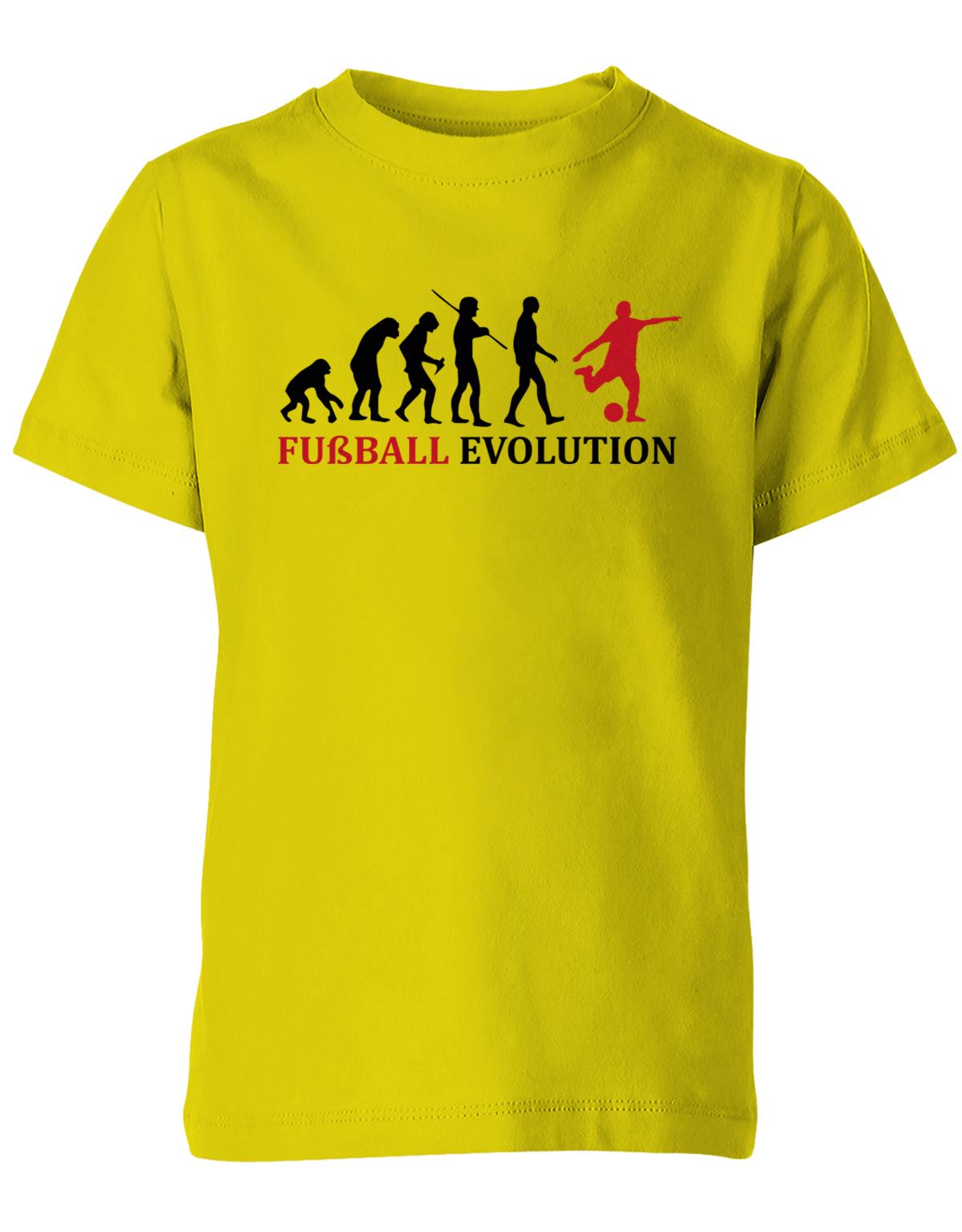 Fussball-Evolution-Kinder-Shirt-Gelb-Rot