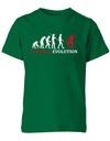 Fussball-Evolution-Kinder-Shirt-Gr-n-Rot