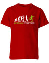 Fussball-Evolution-Kinder-Shirt-Rot-Gr-n