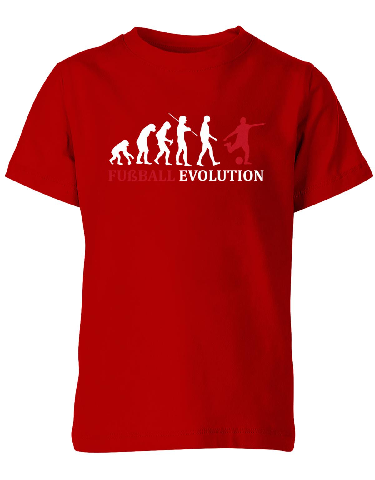 Fussball-Evolution-Kinder-Shirt-Rot-Rot