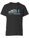 Fussball-Evolution-Kinder-Shirt-Schwarz-Hellblau