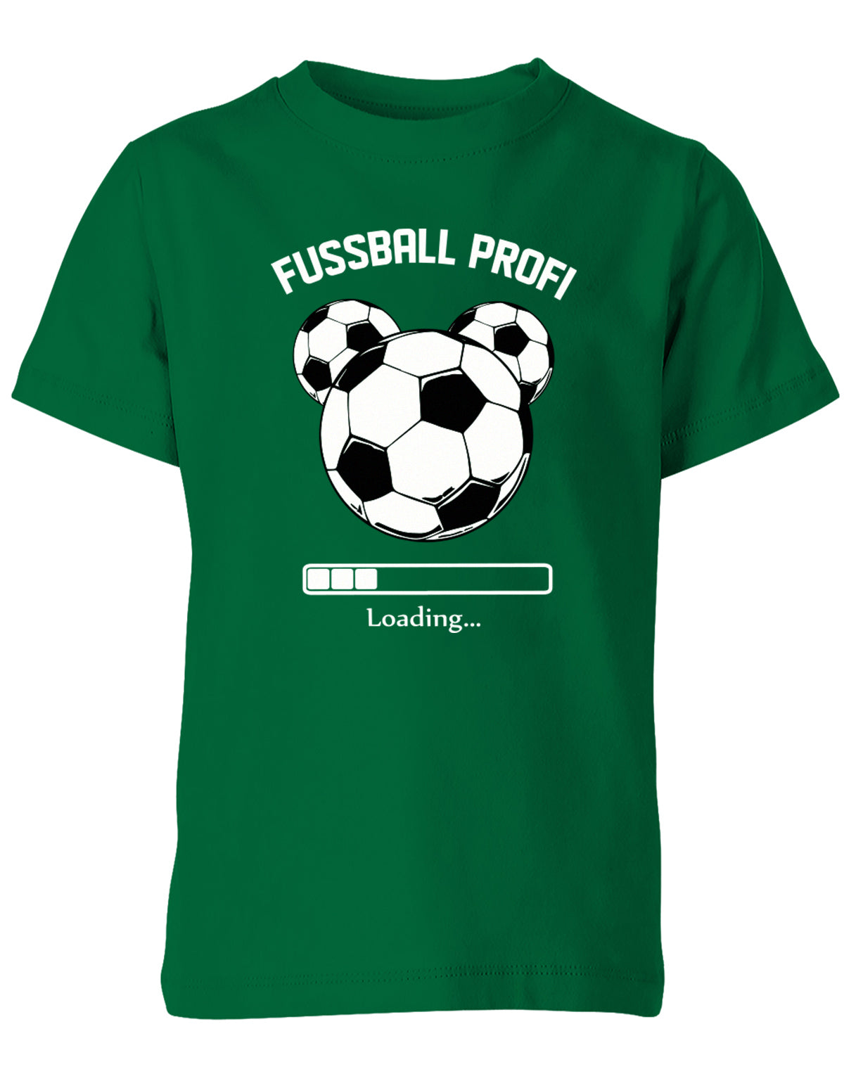 Fussball-Profi-Kinder-Shirt-Gruen