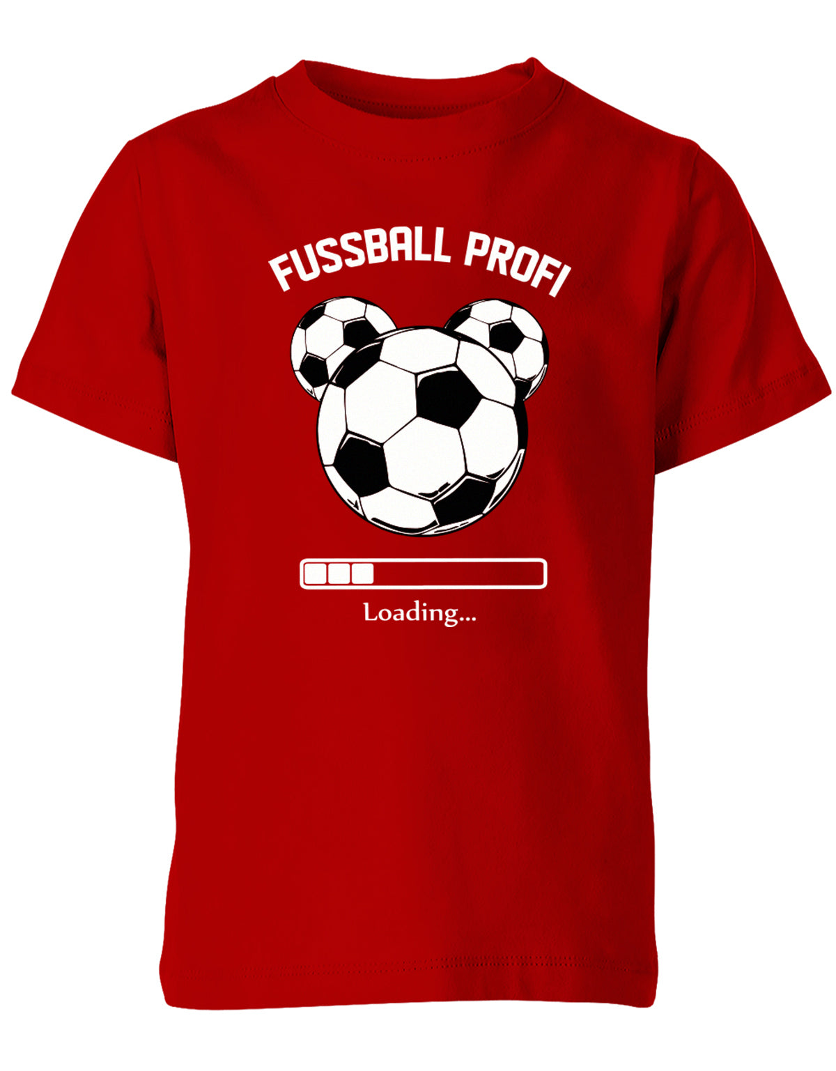 Fussball-Profi-Kinder-Shirt-Rot