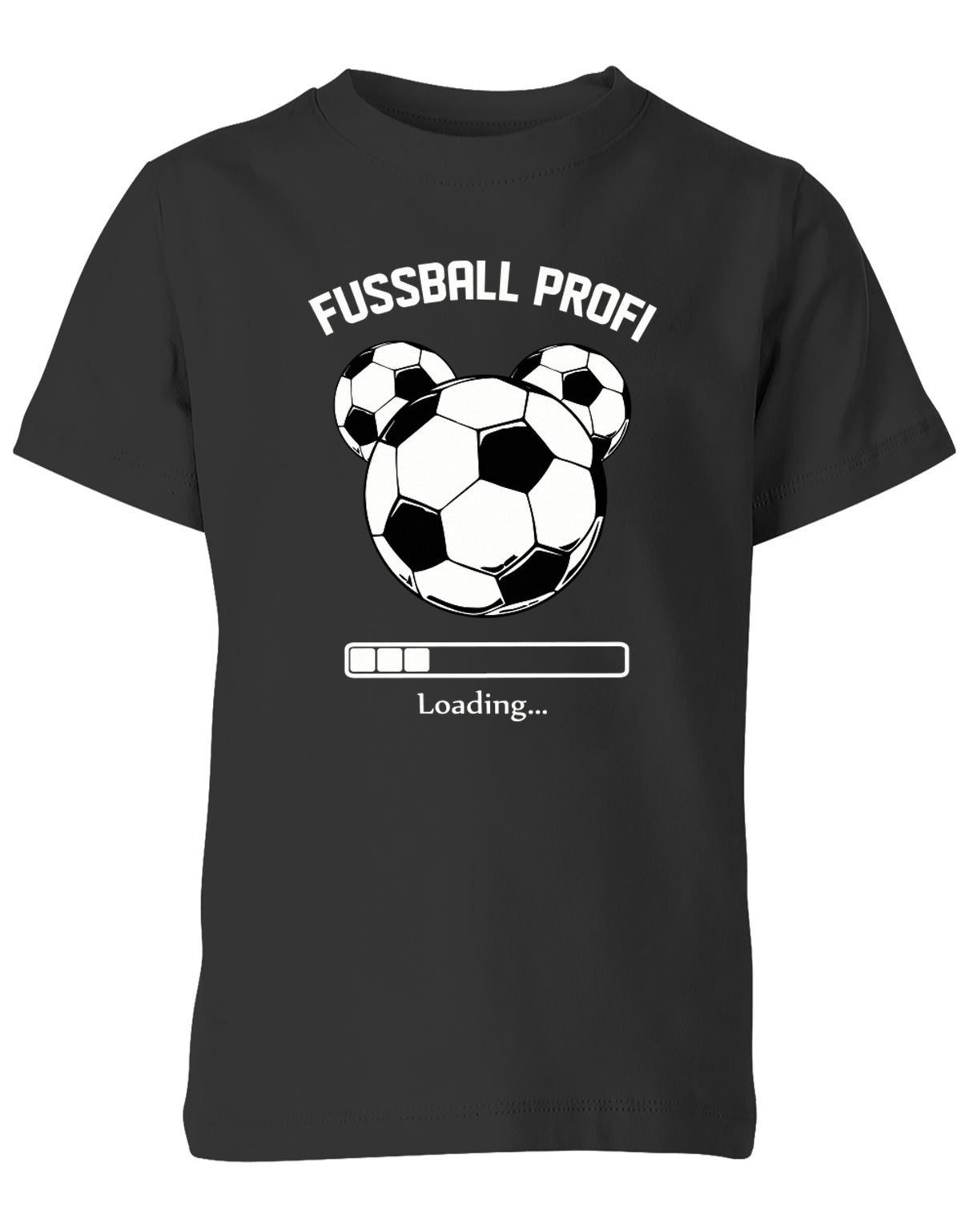 Fussball-Profi-Kinder-Shirt-Schwarz