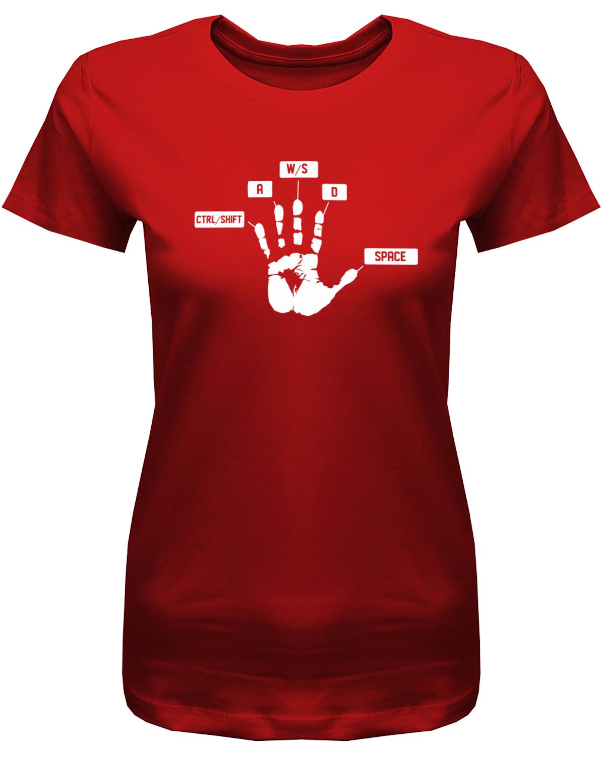 GAmer-Handabdruck-Damen-Shirt-Rot