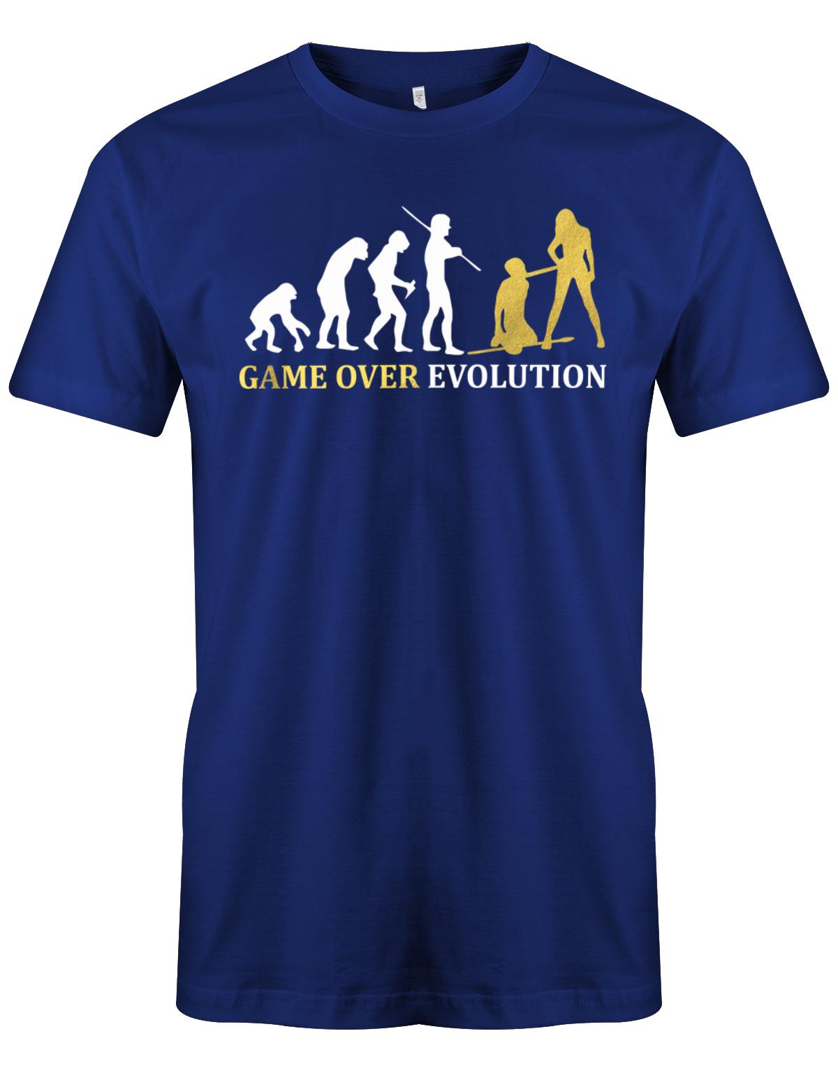 Game-Over-Evolution-JGA-Shirt-Herren-Royalblau