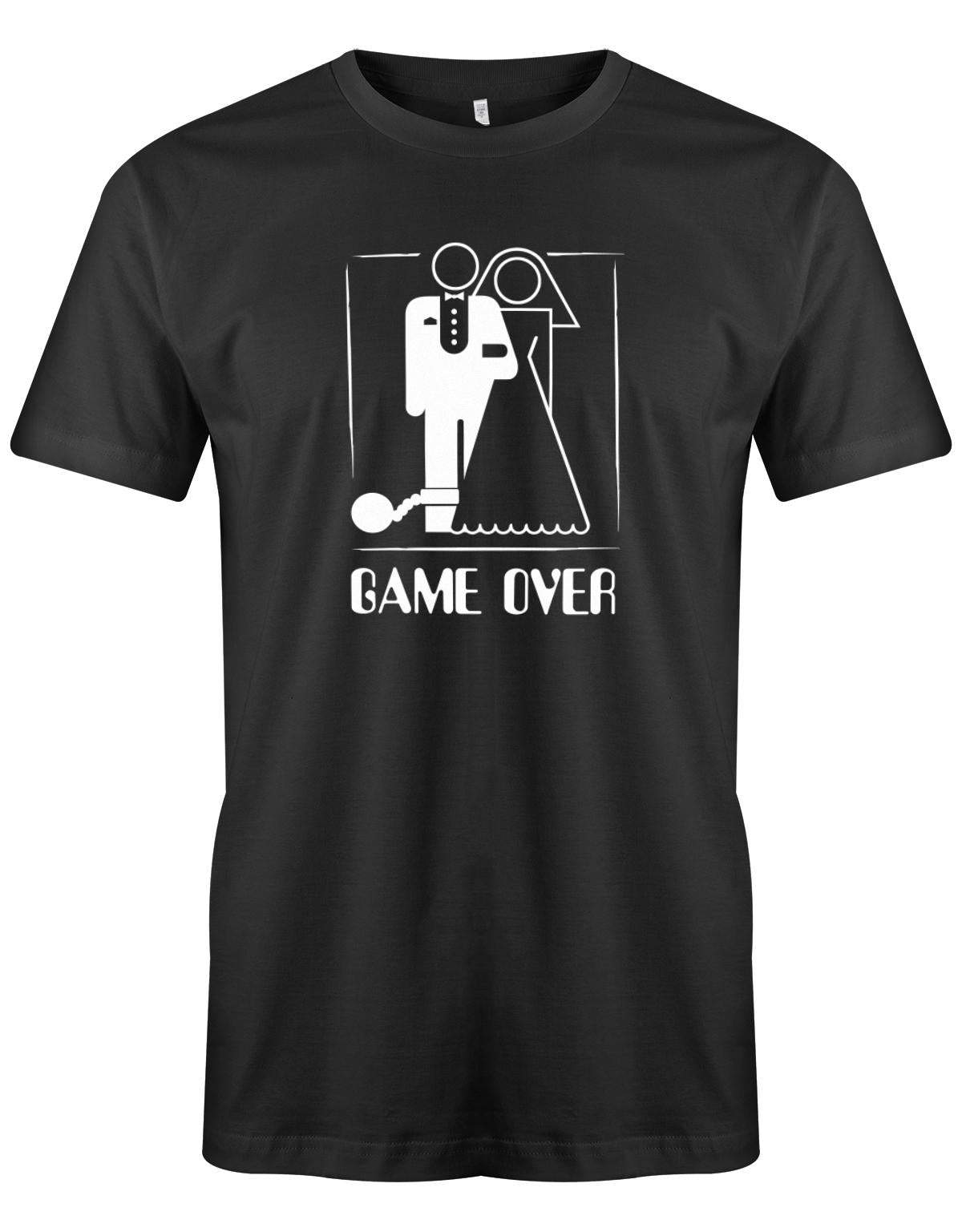 Game-Over-Fussfessel-Herren-JGA-Shirt-Schwarzw005DIowQJkpm