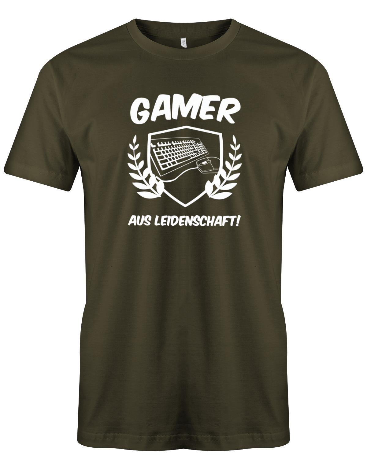 Gamer-Aus-leidenschaft-Herren-Gamer-Shirt-Army