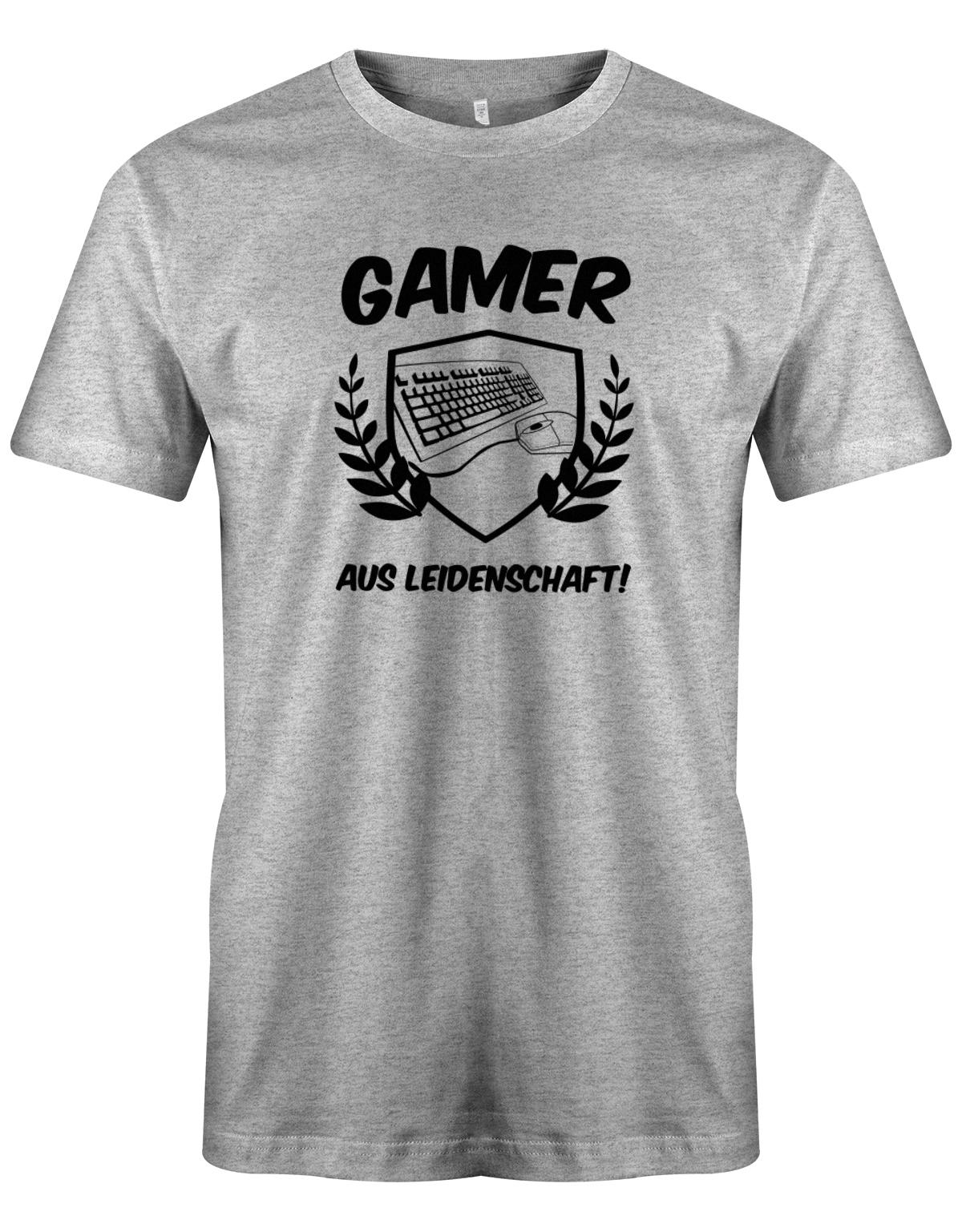 Gamer-Aus-leidenschaft-Herren-Gamer-Shirt-Grau