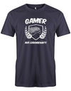 Gamer-Aus-leidenschaft-Herren-Gamer-Shirt-Navy