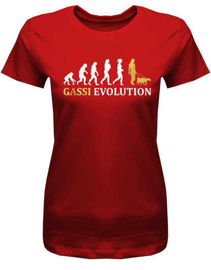 Gassi-Evolution-Damen-Hund-Rot