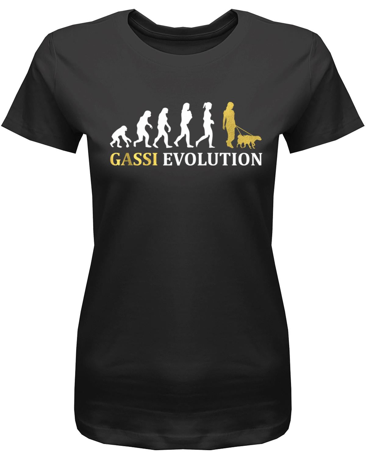Gassi-Evolution-Damen-Hund-Schwarz