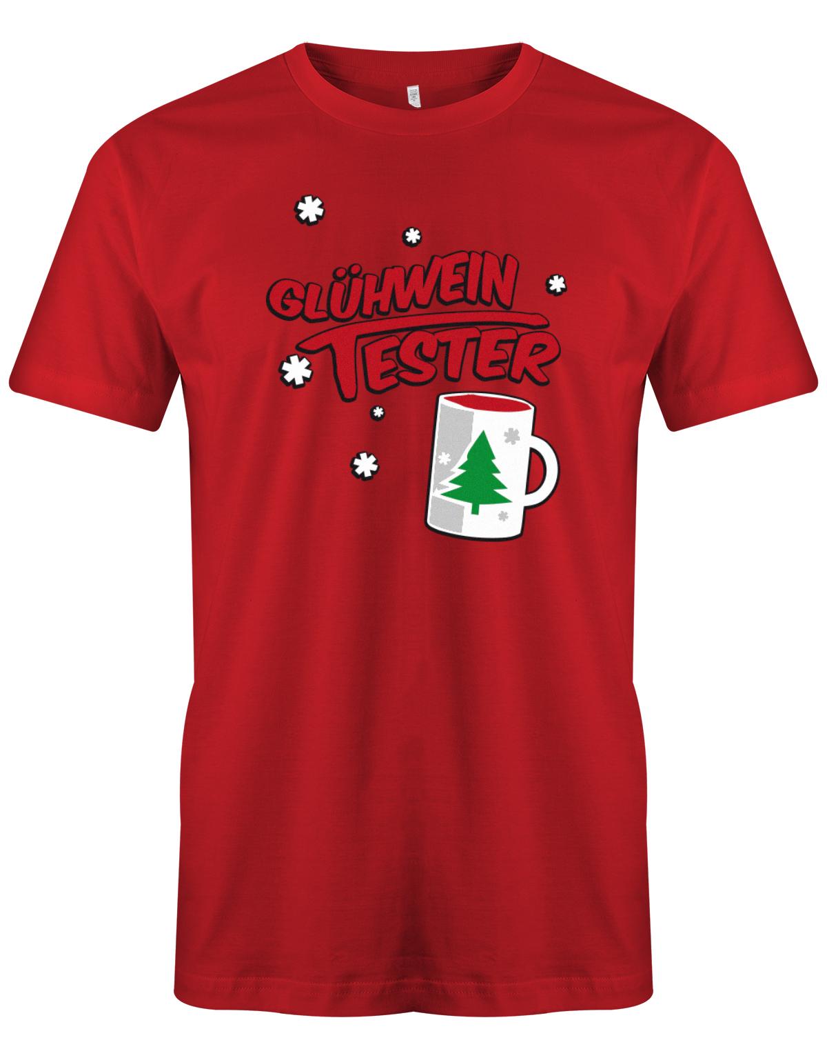 Gl-hwein-tester-Weihnachten-Shirt-Herren-Rot