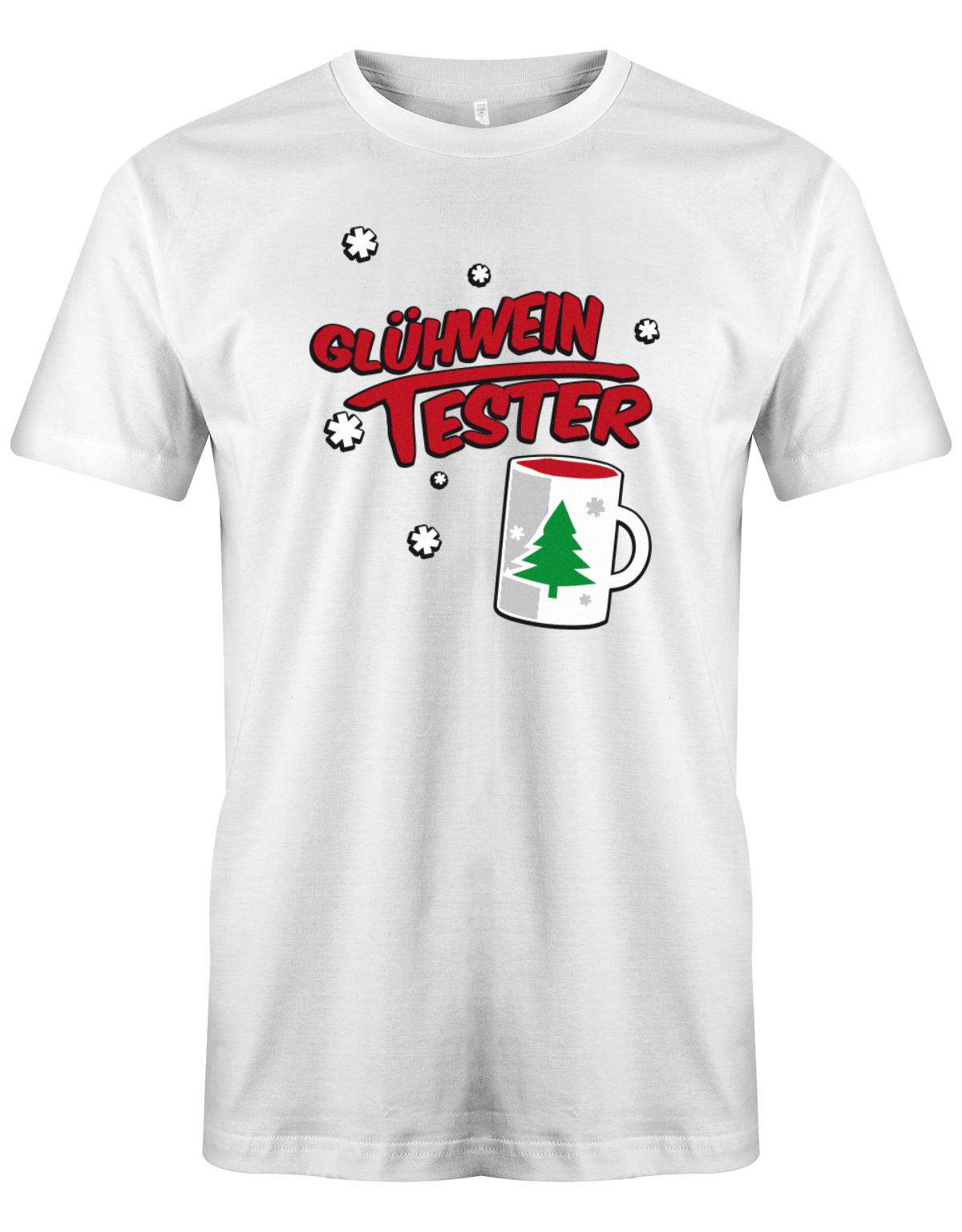 Gl-hwein-tester-Weihnachten-Shirt-Herren-Weiss