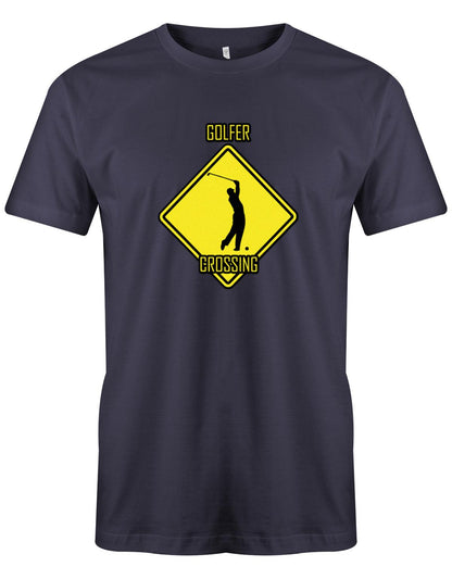 Golfer-Crossing-Herren-Shirt-Navy