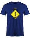 Golfer-Crossing-Herren-Shirt-Royalblau