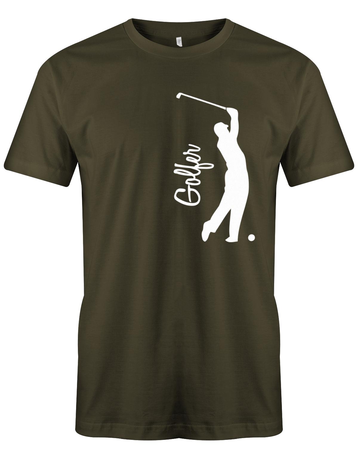 Golfer-Herren-Shirt-Army
