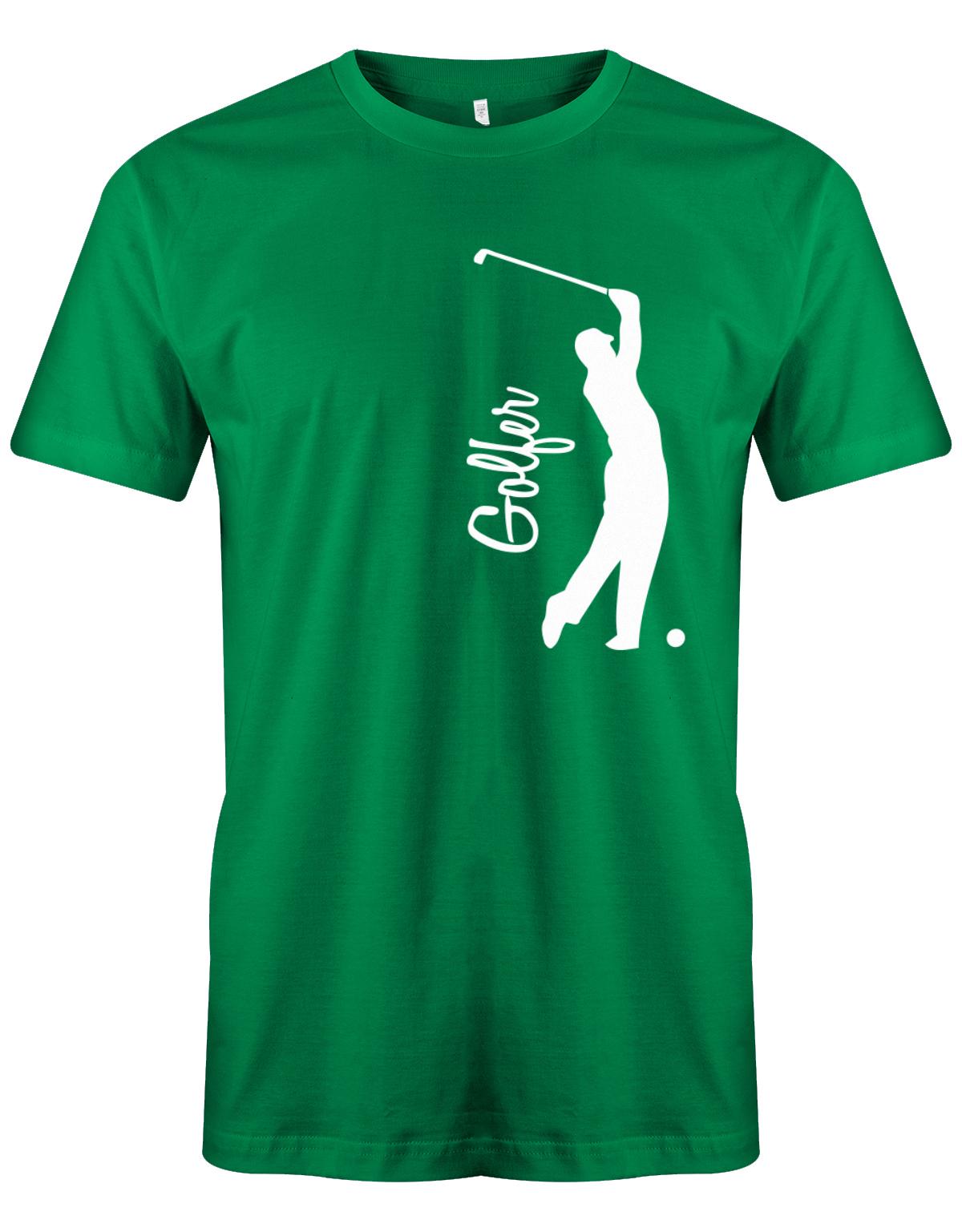 Golfer-Herren-Shirt-Gruen