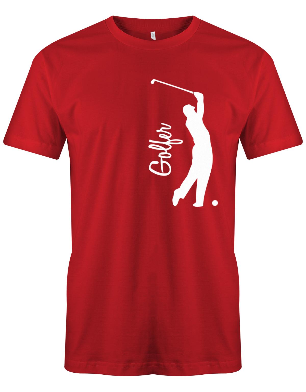 Golfer-Herren-Shirt-Rot