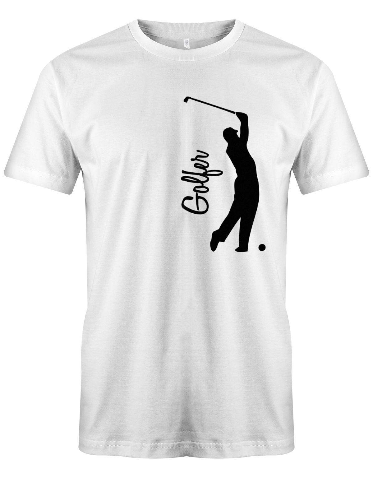 Golfer-Herren-Shirt-Weiss