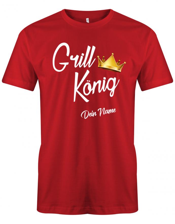 Grill-K-nig-Krone-Wunschname-Herren-Shirt-Rot