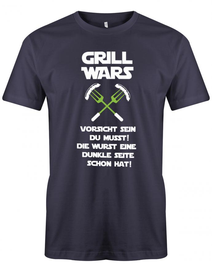 Grill-wars-vorsicht-sein-du-musst-Griller-Herren-Shirt-navy