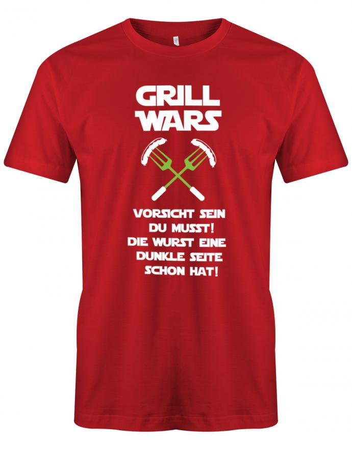 Grill-wars-vorsicht-sein-du-musst-Griller-Herren-Shirt-rot