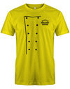 Grillchef-Wunschname-Herren-Shirt-Gelb