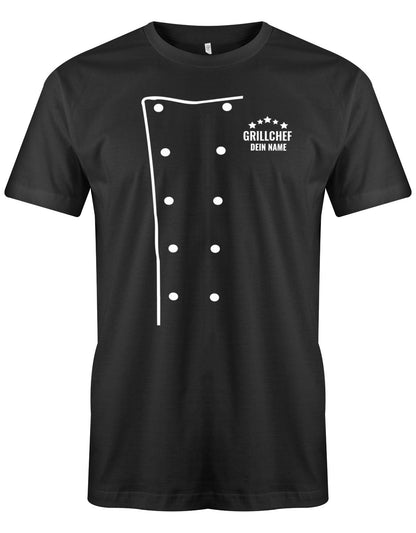 Grillchef-Wunschname-Herren-Shirt-SChwarz