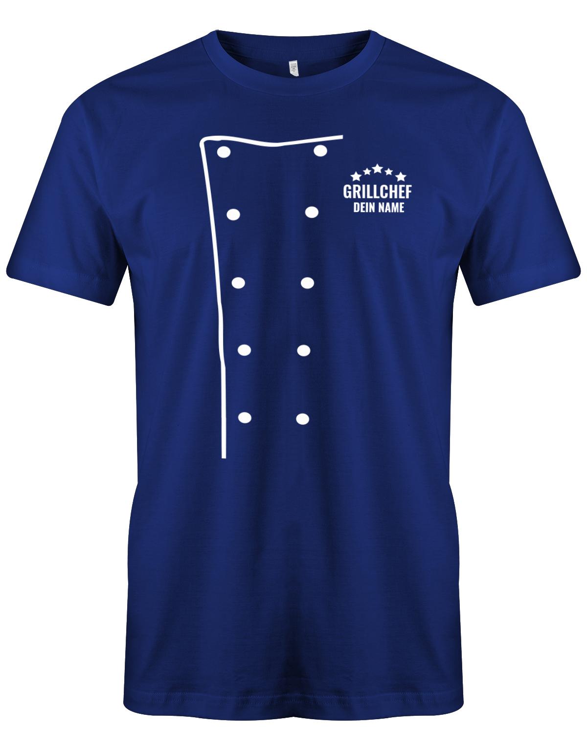 Grillchef-Wunschname-Herren-Shirt-royalblau
