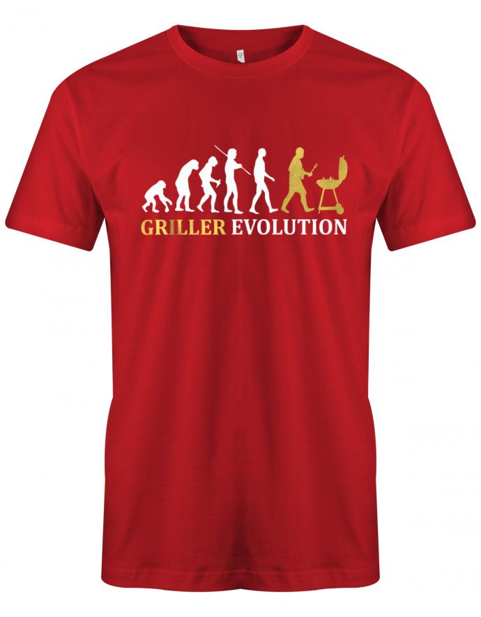 Griller-Evolution-Shirt-Grillen-Herren-Shirt-Rot
