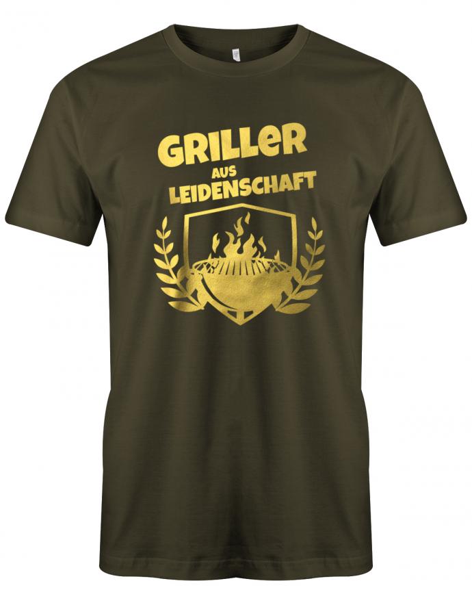 Griller-aus-leidenschaft-Herren-grill-Shirt-Armyx