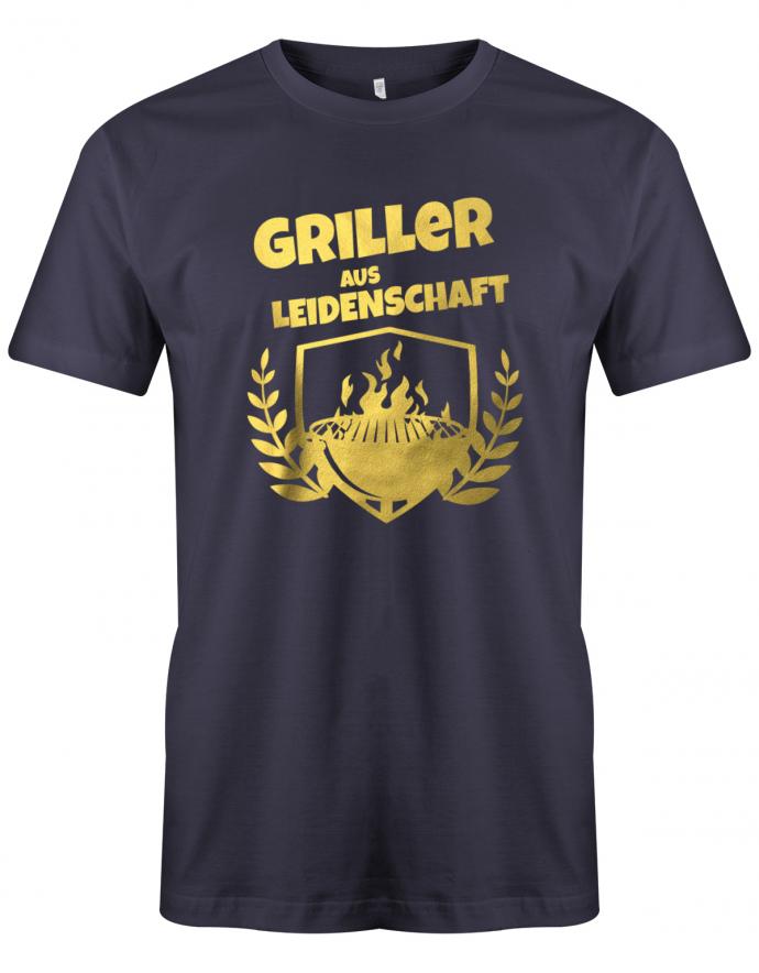 Griller-aus-leidenschaft-Herren-grill-Shirt-Navy