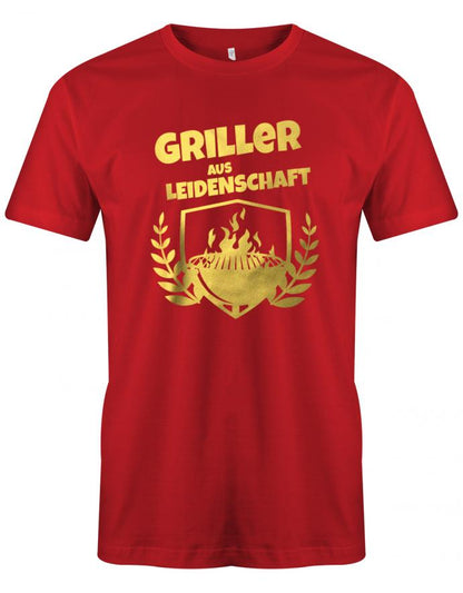 Griller-aus-leidenschaft-Herren-grill-Shirt-Rot