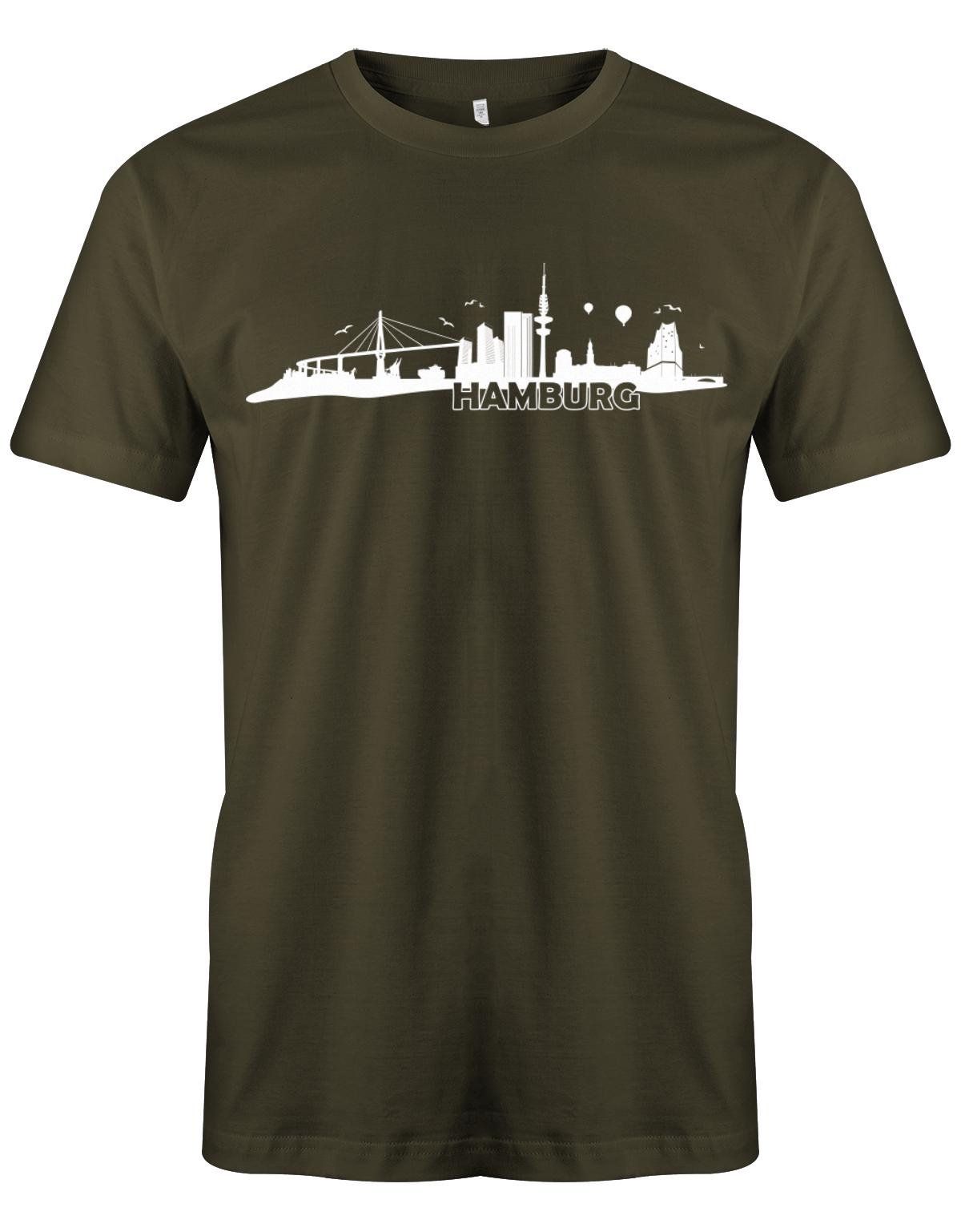HAmburg-Skyline-Herren-Hamburg-Shirt-Army