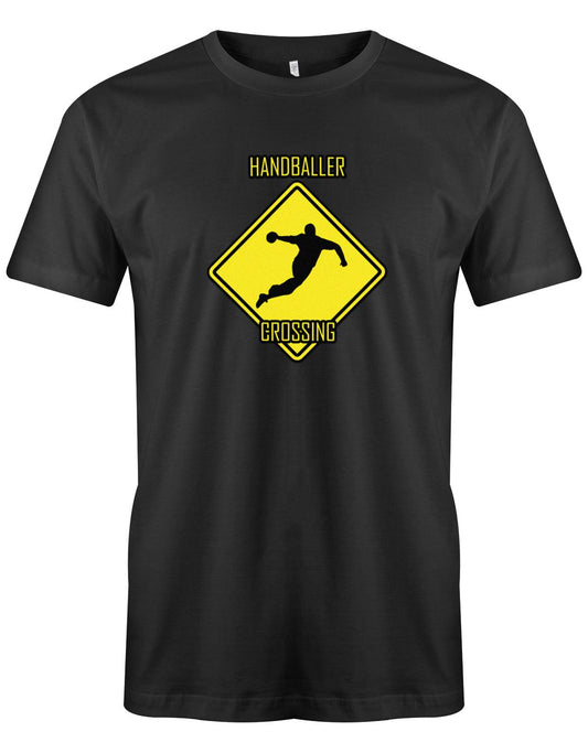 HAndballer-Crossing-Handball-Shirt-Herren-SChwarz