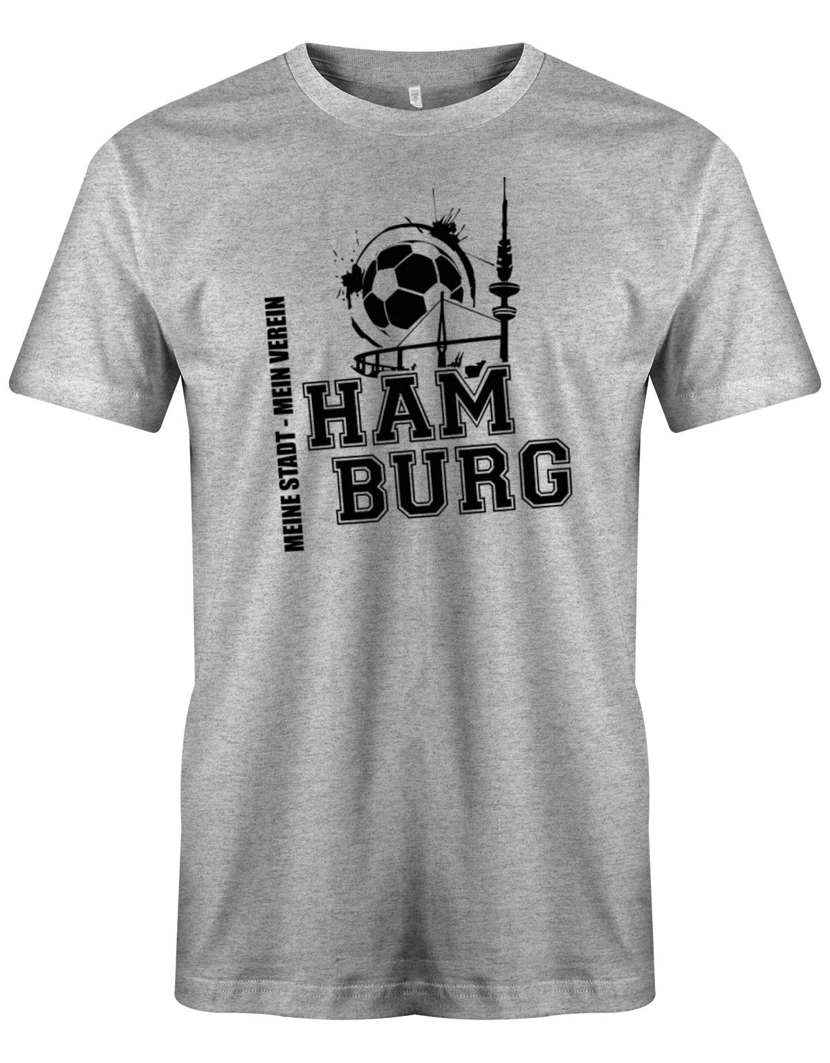 Hamburg-Meine-Stadt-Mein-verein-Herren-Shirt-Grau