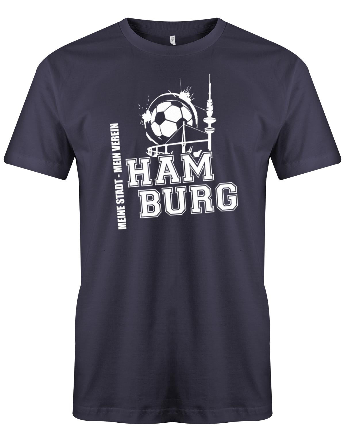 Hamburg-Meine-Stadt-Mein-verein-Herren-Shirt-Navy