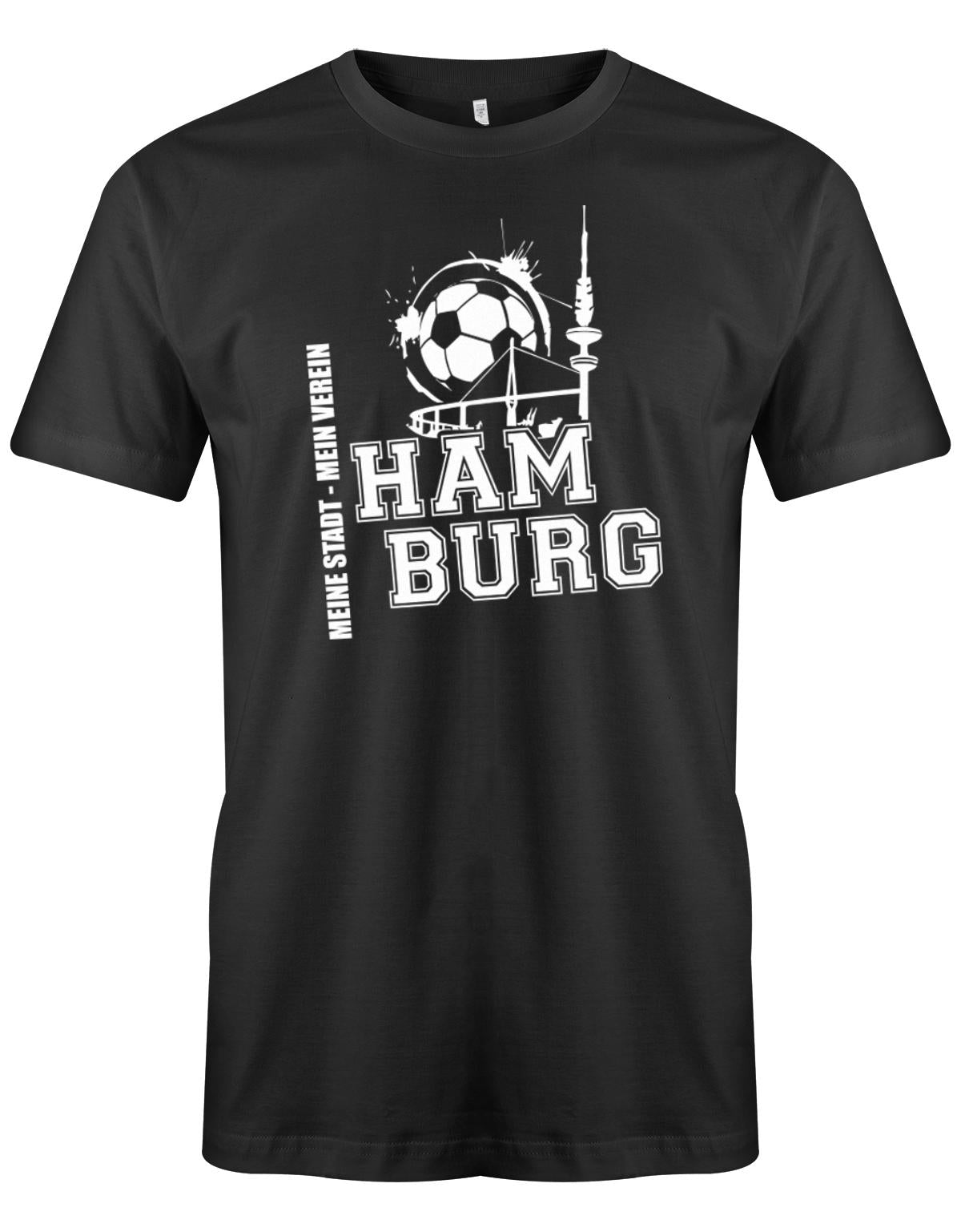 Hamburg-Meine-Stadt-Mein-verein-Herren-Shirt-SChwwarz