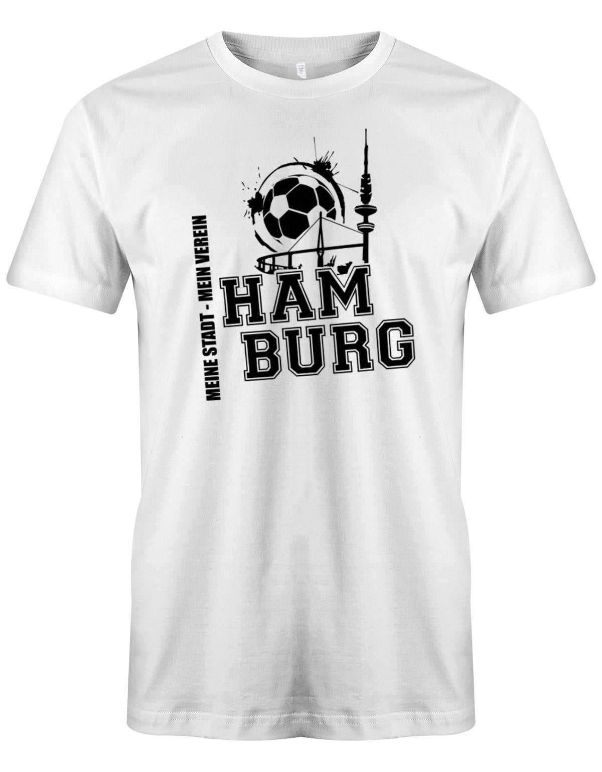 Hamburg-Meine-Stadt-Mein-verein-Herren-Shirt-Weiss