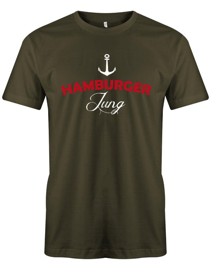 Hamburger-Jung-Herren-Shirt-Army
