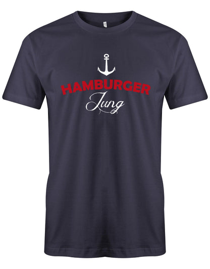 Hamburger-Jung-Herren-Shirt-Navy