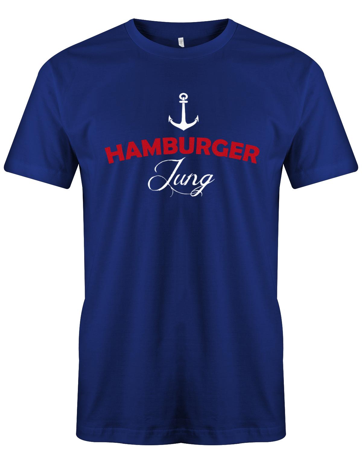 Hamburger-Jung-Herren-Shirt-Royalblau
